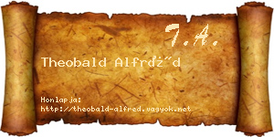 Theobald Alfréd névjegykártya